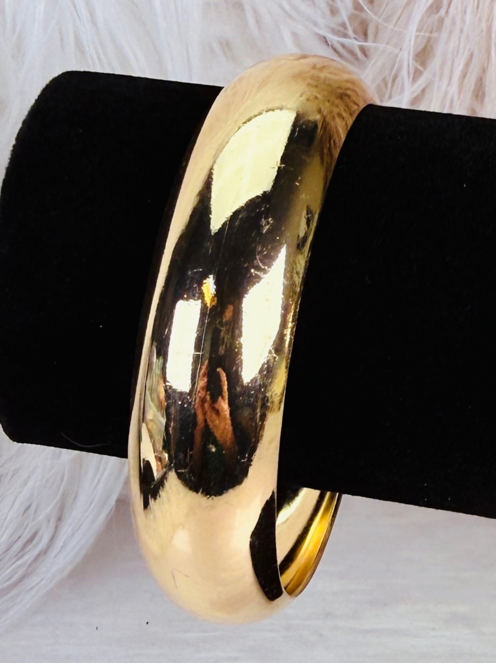 Vintage Goldtone Chunky Stacking Bangle Bracelet